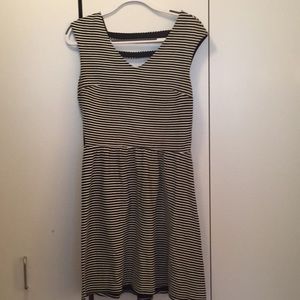 Black and White Striped Dress